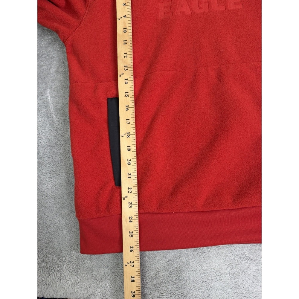 American Eagle Rag Fleece Hoodie Men's Size Medium Red NWT - Picture 9 of 9